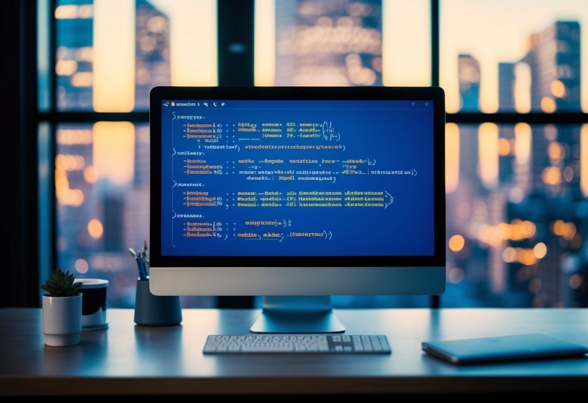 A computer screen with a database query language on it, showing subqueries in select, where, and from clauses