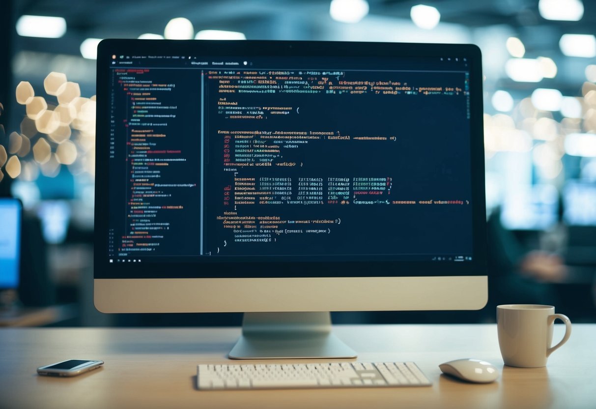A computer screen displaying SQL code with grouped data sets and practical examples