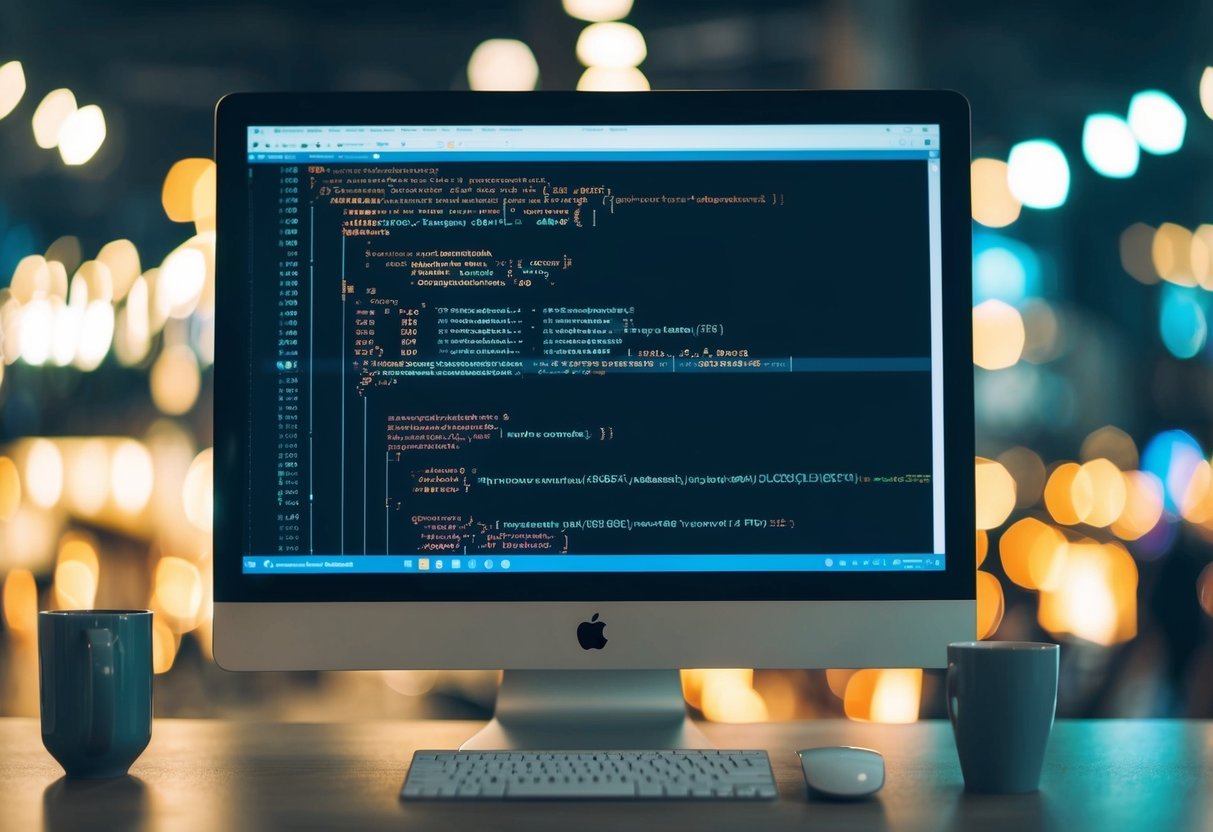 A computer screen displaying SQL code with variable assignments and IF statements