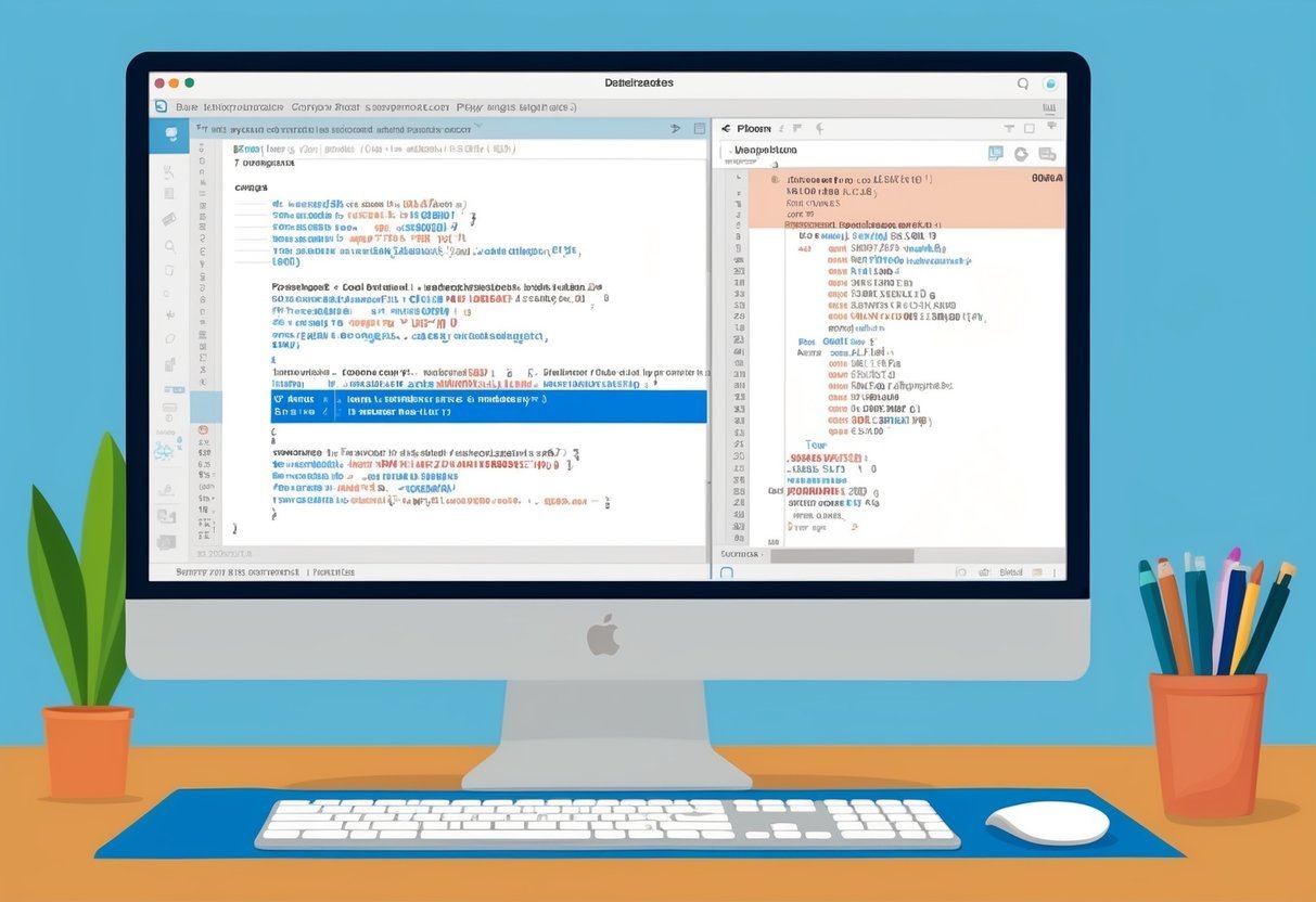 A computer screen displaying a code editor with Python code for manipulating and analyzing data using Pandas DataFrames
