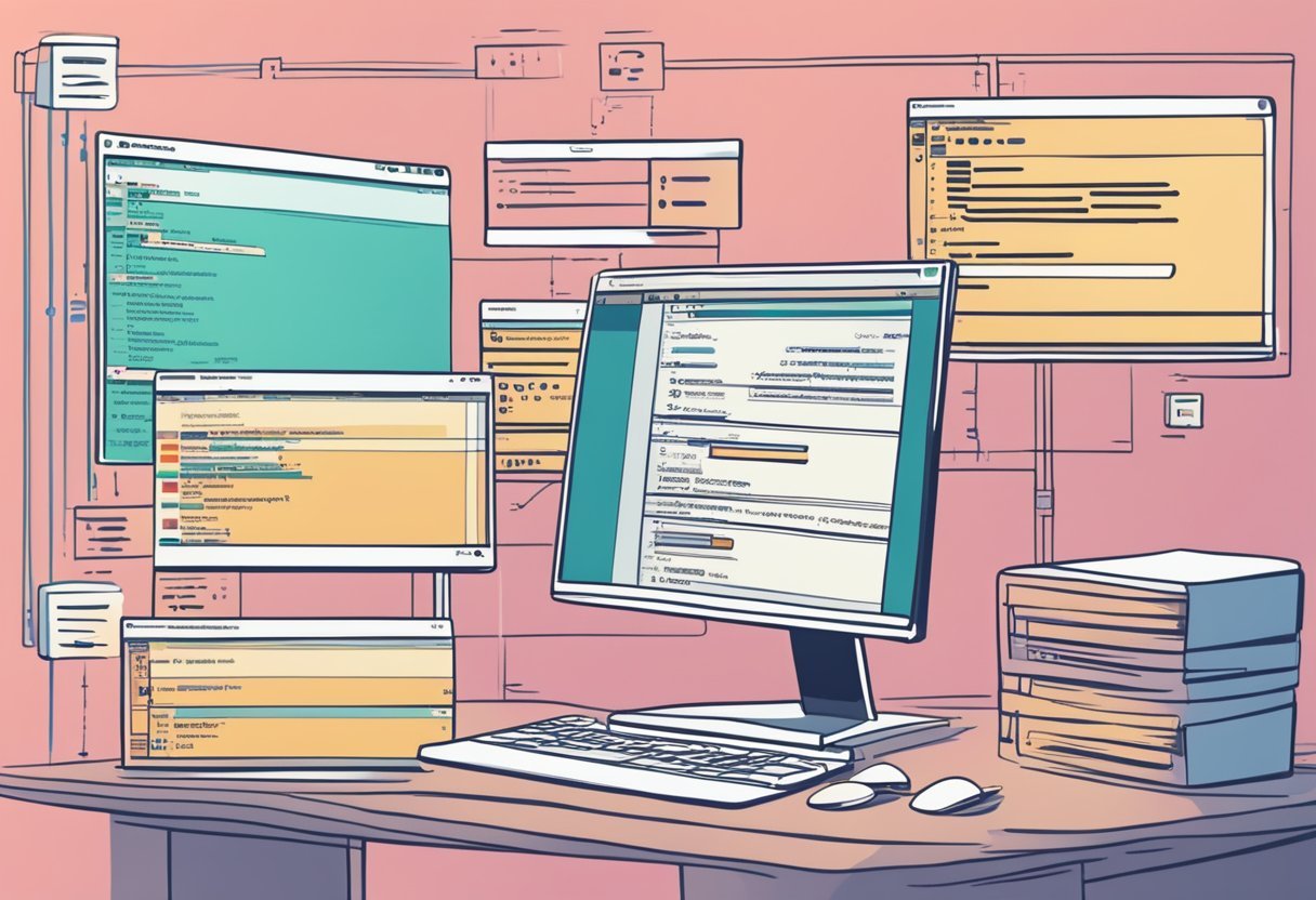 A computer screen displaying code repositories and version control, with a python script open and a word ladder algorithm being implemented