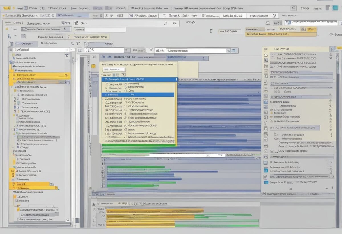 A computer screen displaying a T-SQL code with synonyms and dynamic permissions