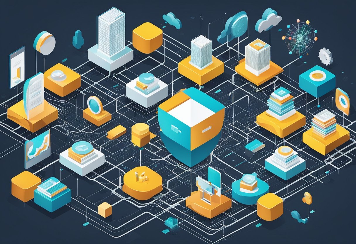 A complex web of interconnected data tables optimized for performance