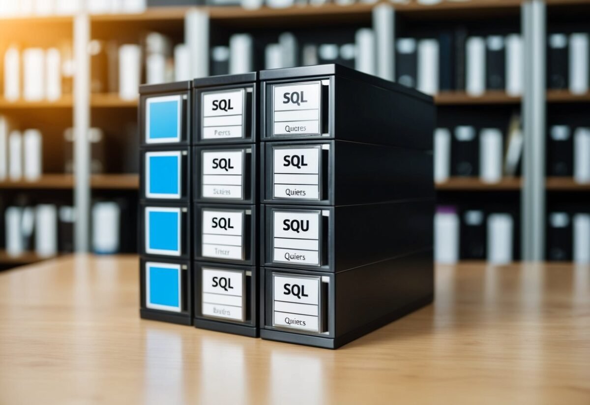 Multiple data sets organized into categories with SQL queries