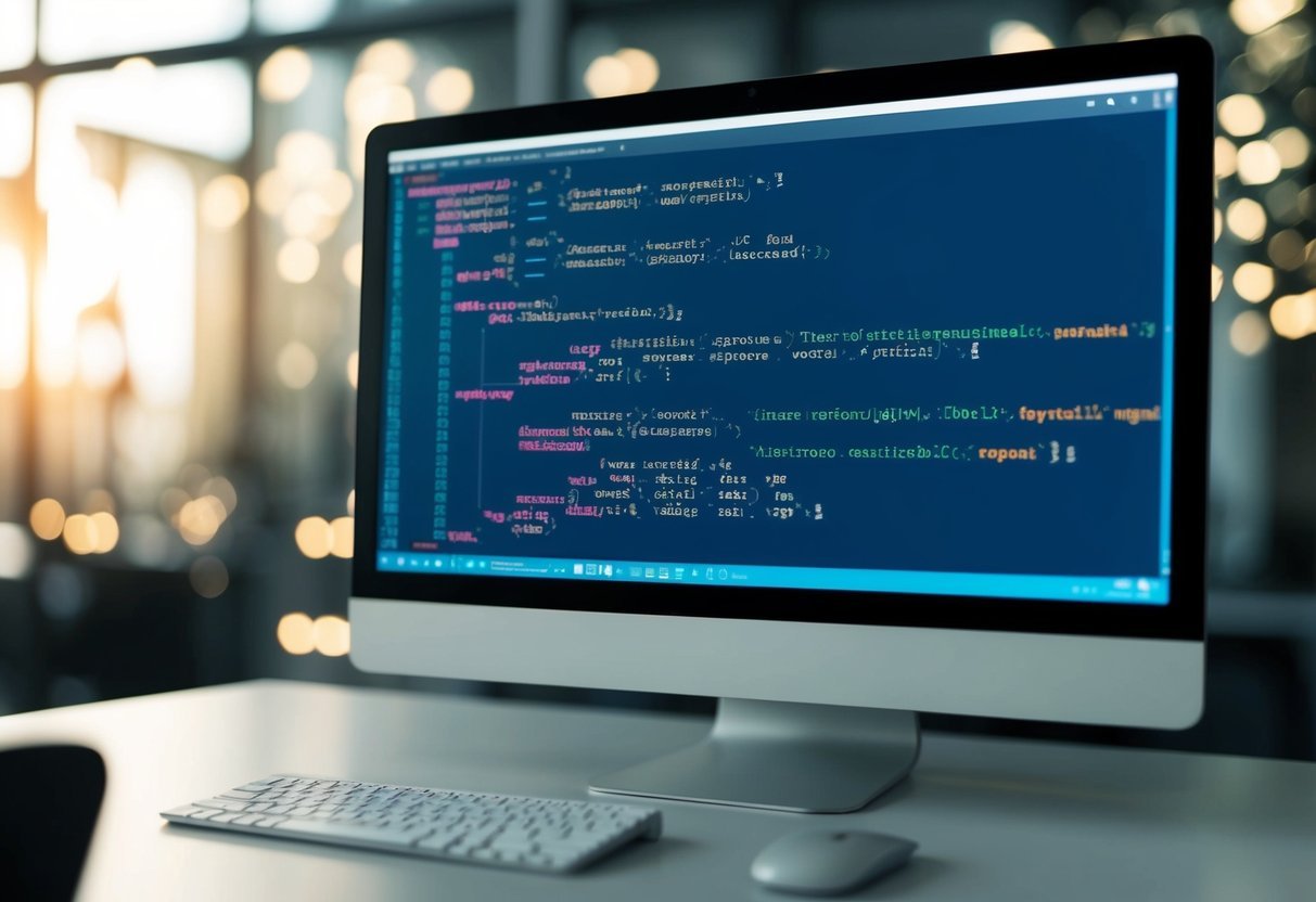 A computer screen showing SQL code with nested subqueries and DML statements