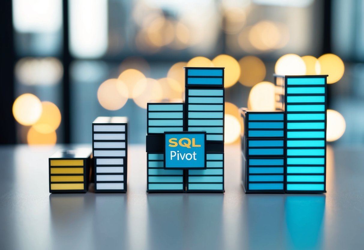 Multiple data sets merging into one with SQL PIVOT, creating a flattened, aggregated view