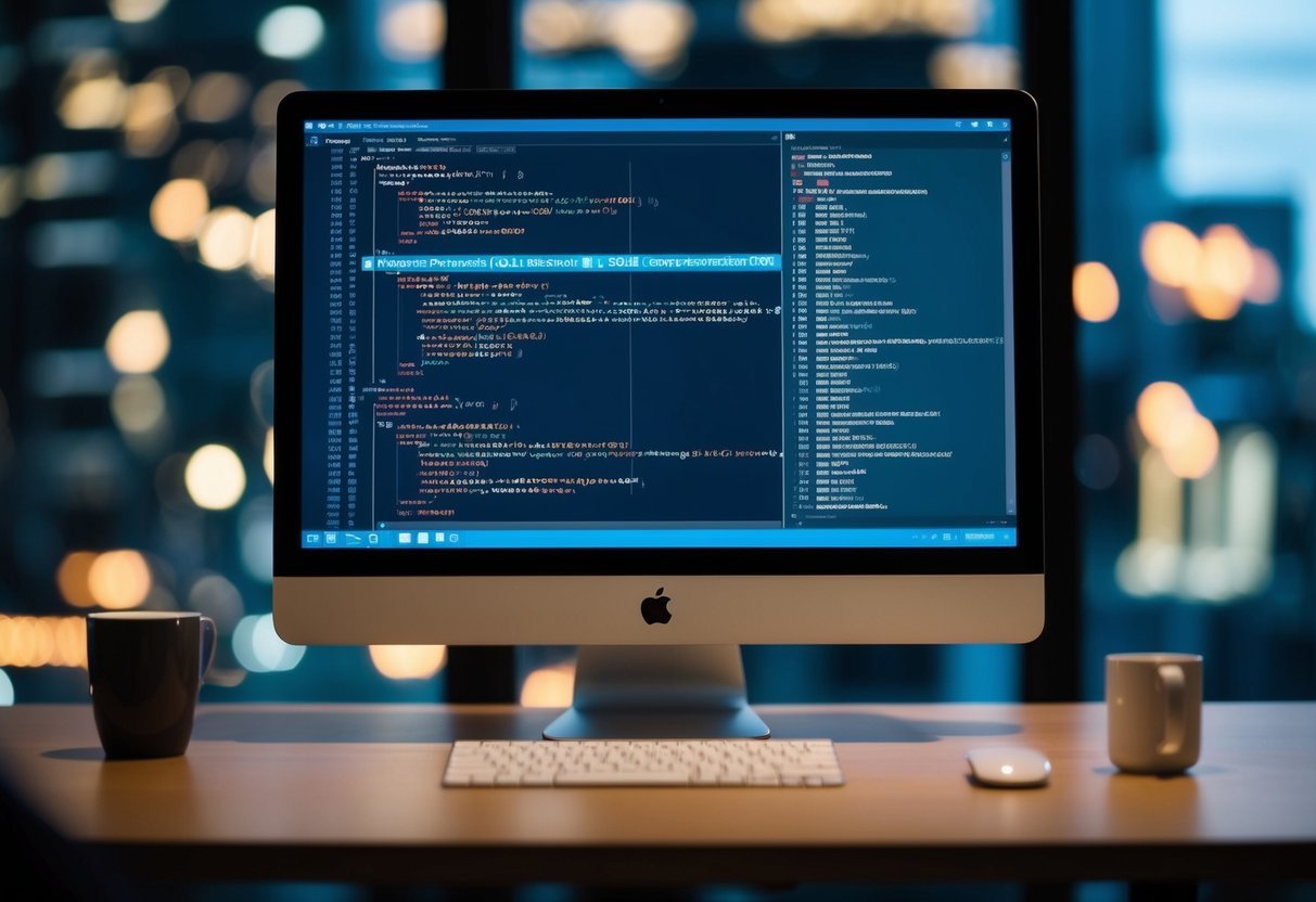 A computer screen displaying SQL code for data transformation using PIVOT