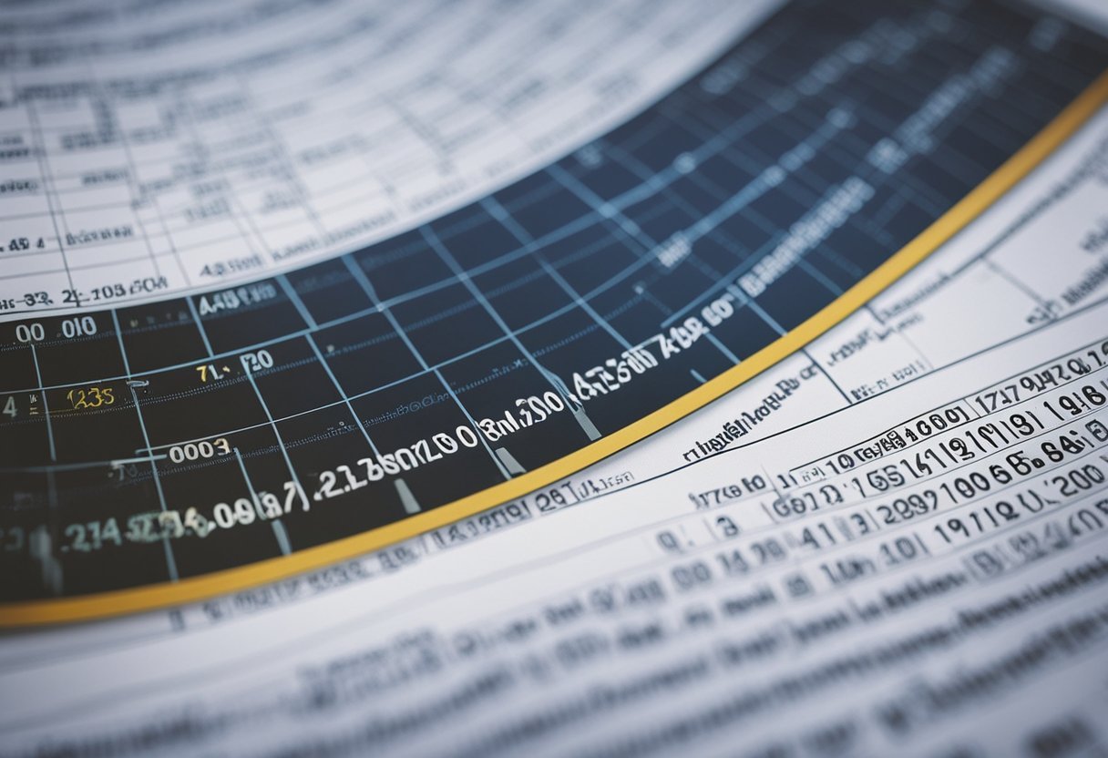 A graph showing the relationship between interest rates and amortization periods, with Python code displayed in the background