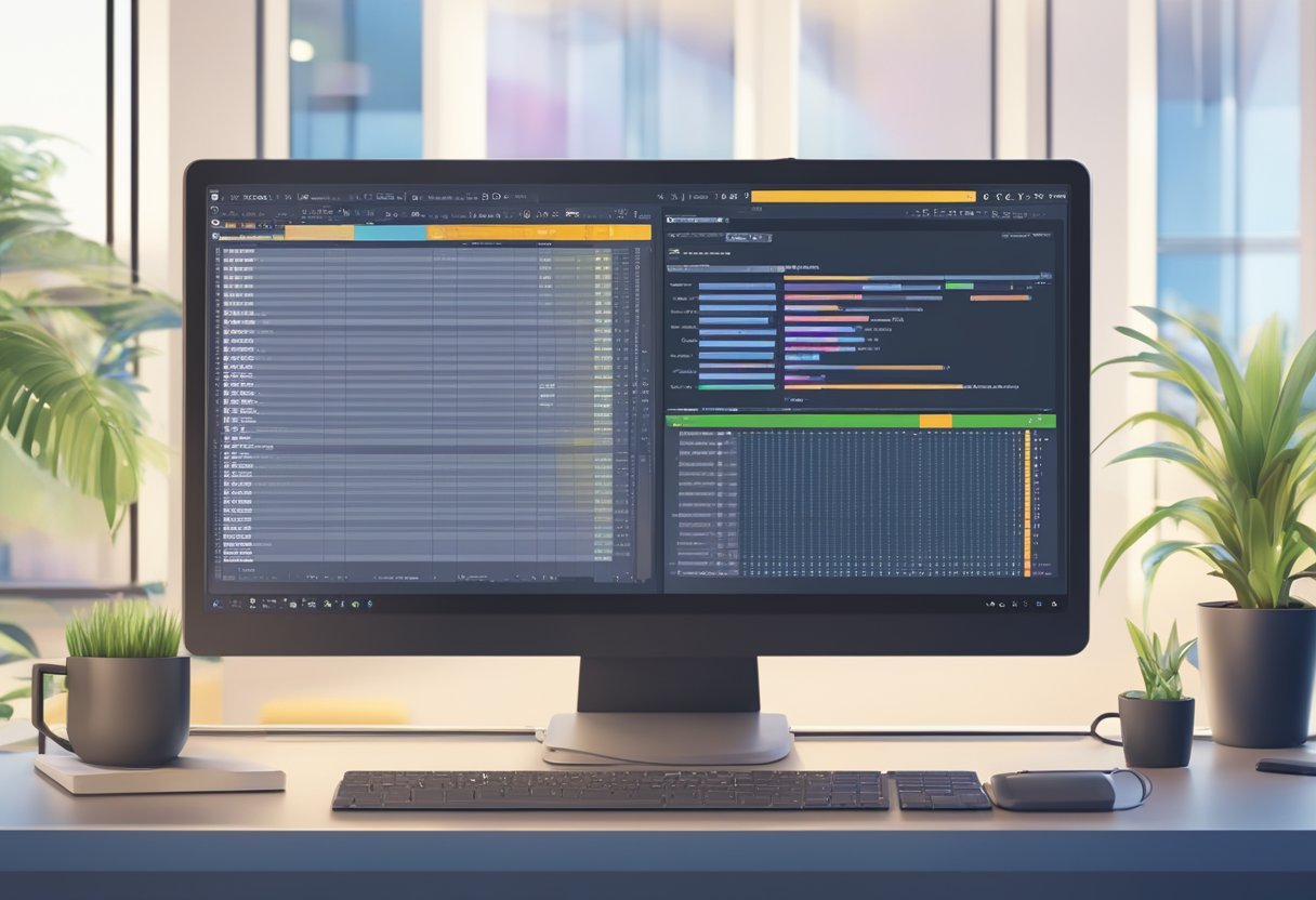 A computer screen displaying T-SQL code for creating views, with a focus on indexing and session settings