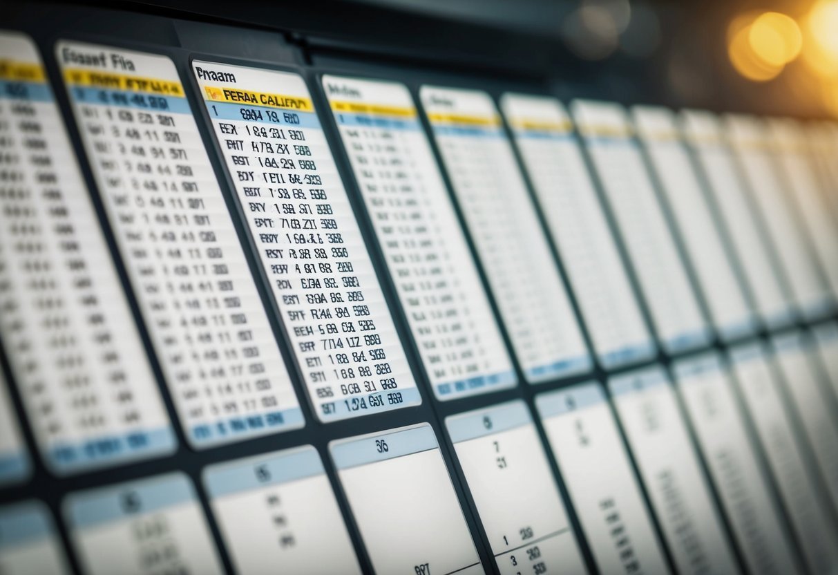 A table with multiple columns, each representing a specific attribute, and rows filled with data entries