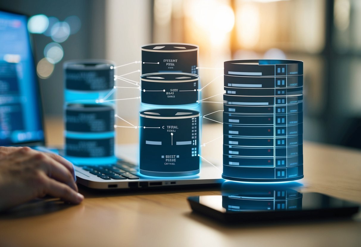 A database being transformed into different normal forms through refactoring