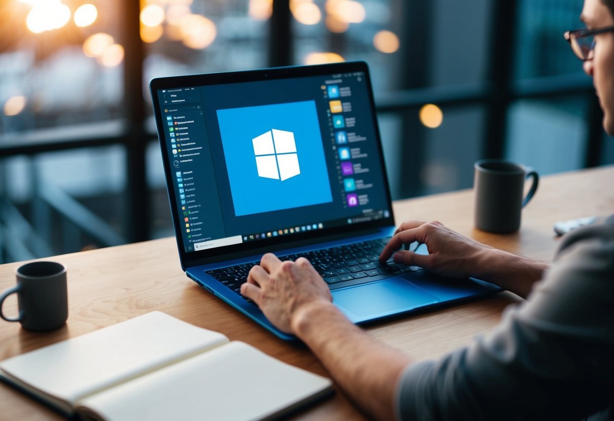 A person using Azure Data Studio to work on notebooks, with various tabs open and actively typing and interacting with the interface