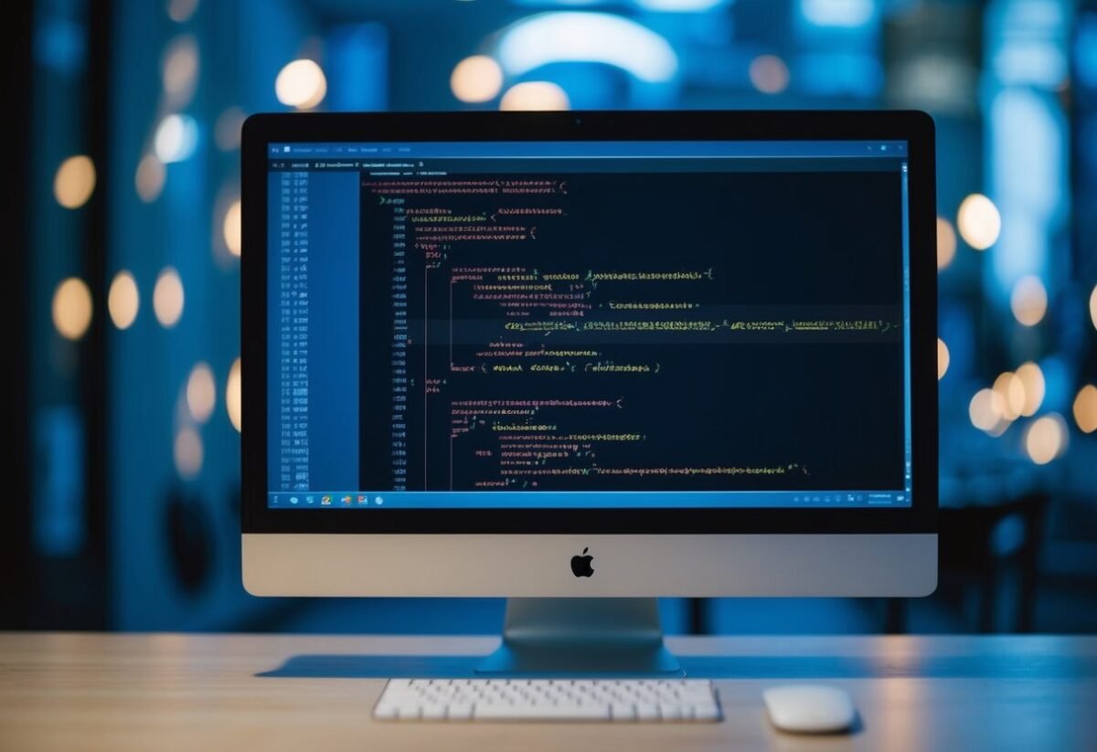 A computer screen displaying SQL code with variable assignments and control flow structures