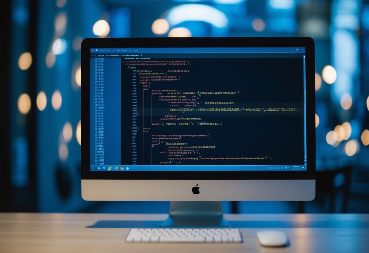 A computer screen displaying SQL code with variable assignments and control flow structures