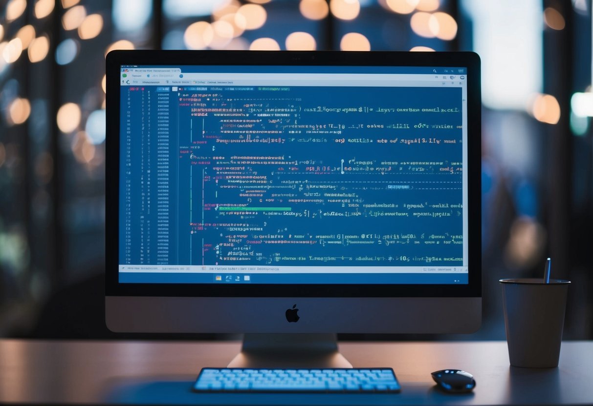A computer screen displaying SQL code with variables and procedural programming techniques