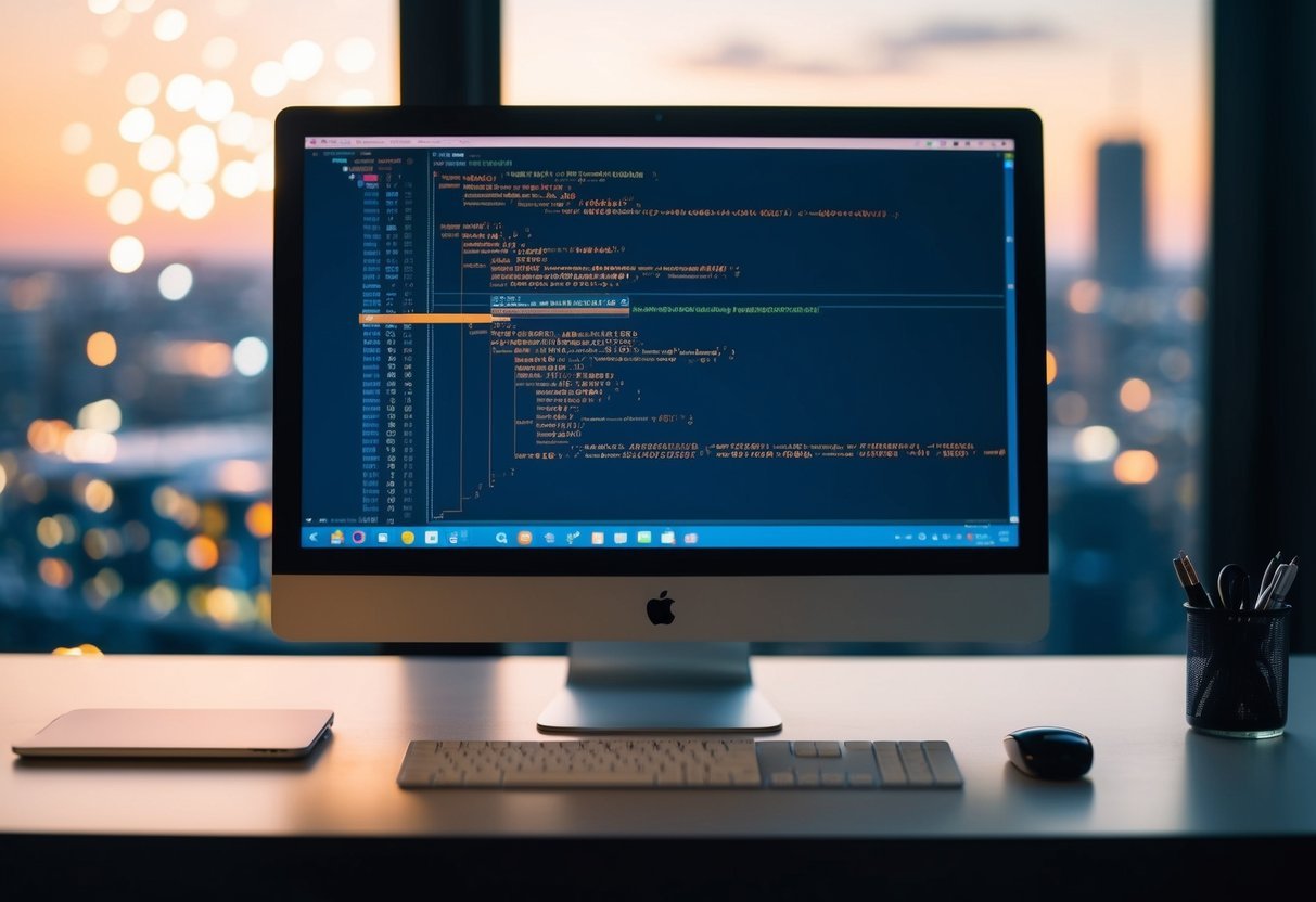 A computer screen displaying SQL code being integrated with other technologies