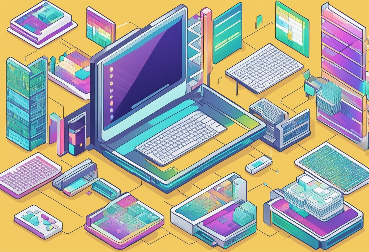 A computer screen displaying data clusters and algorithms for unsupervised learning