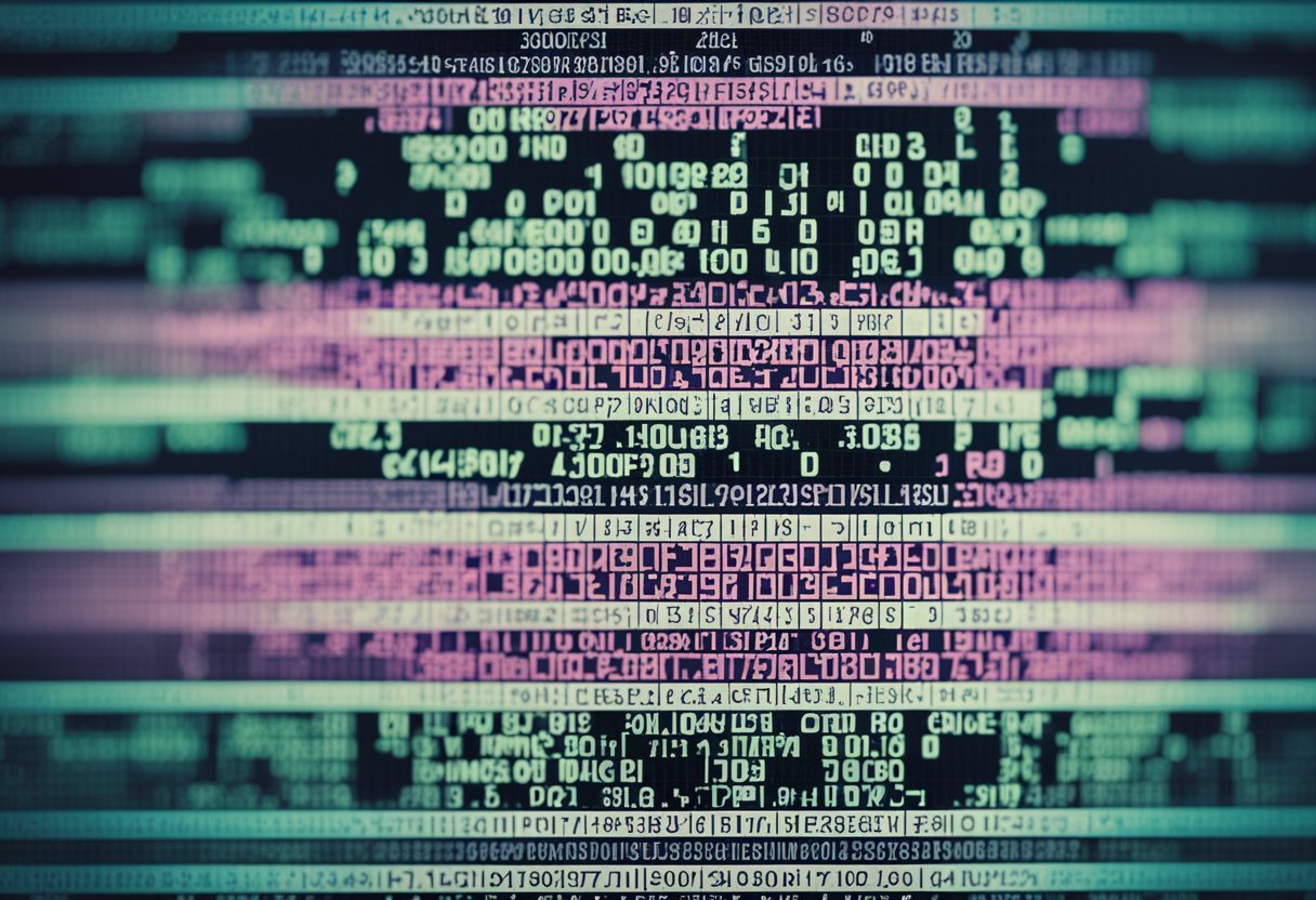 A computer screen displaying SQL code with the ORDER BY clause highlighted, alongside statistical function formulas