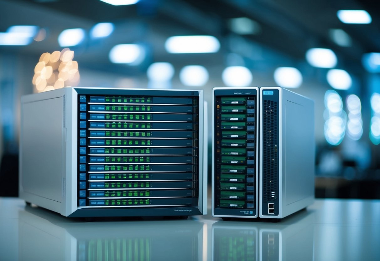 A database server with multiple tables and a transaction log, showing the process of managing SQL transactions