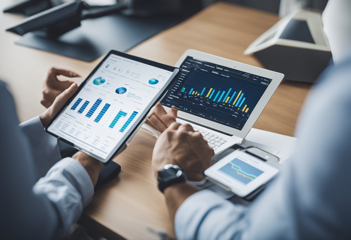 A person analyzing and transforming data patterns in Power BI