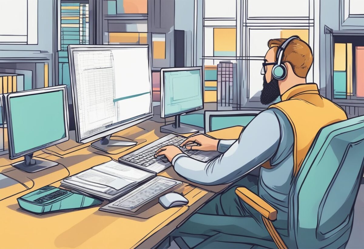 A person using a computer to write and optimize DAX queries