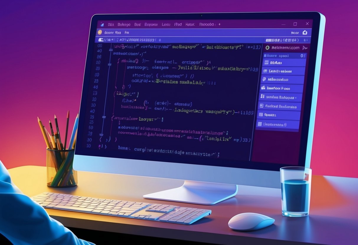 A computer screen displaying SQL code with correlated subqueries and data analysis results