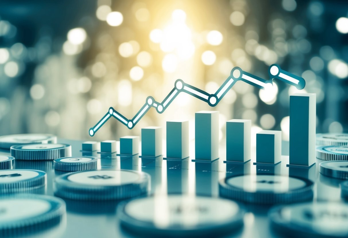 Various data sets and tables arranged in a database. Aggregate functions like SUM, AVG, and COUNT being applied to analyze the data