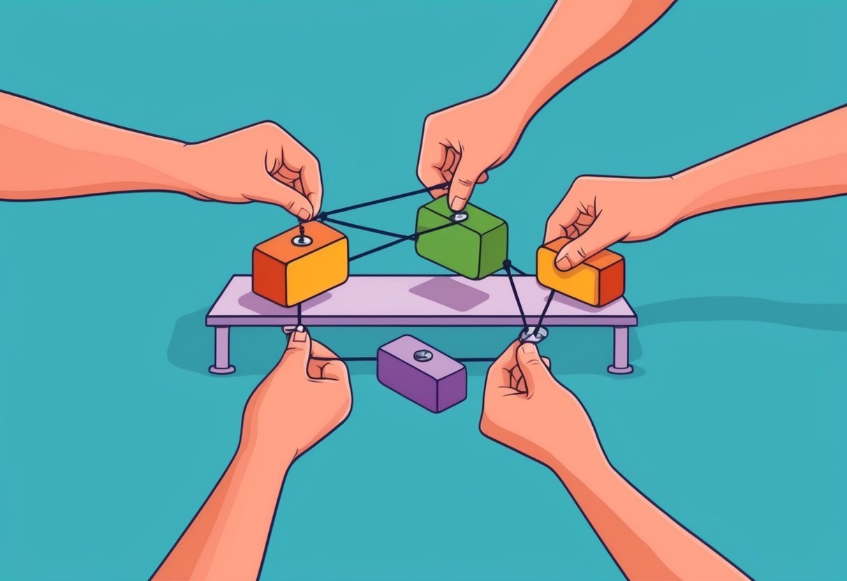 A set of weights being adjusted while learning about polynomial regression and cross-validation